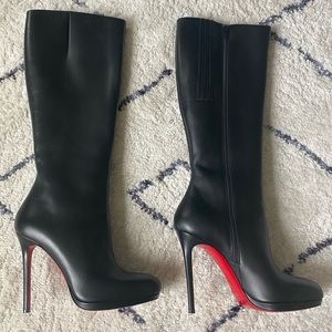 NEW Christian Louboutin 120 Botalili Leather Boots